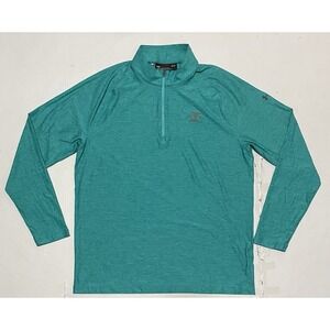 Under Armour Mens Golf 1/4 Zip Fleece Pullover Size Large Teal Loose 415 Group